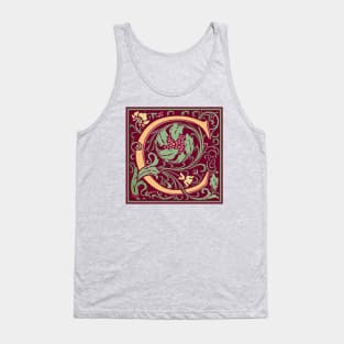 William Morris Vintage Letter C Tank Top